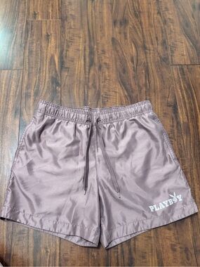 Pacsun Playboy Dusty Mauve Swim Shorts